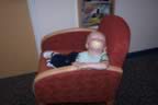 Asleep at the day care provided by the conference. How can he sleep like that? (105kb)